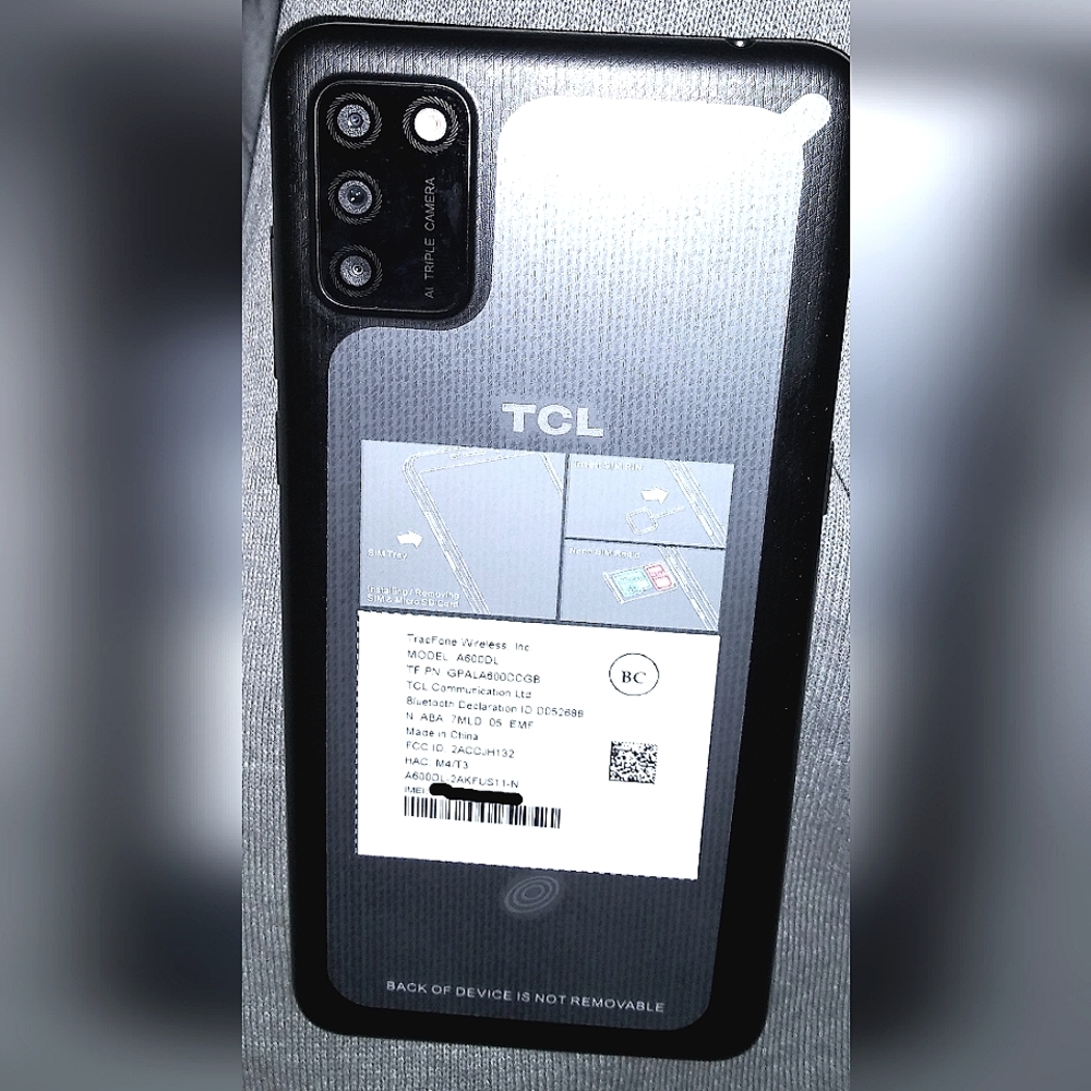 ALCATEL TCL A3X SMARTPHONE WITH PAID UNLIMITED DATA PLAN. 4G. USED LIGHTLY.